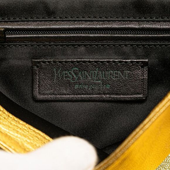 Pre Loved saint laurent Women Gold Shoulder Bag - Picture 6 of 8